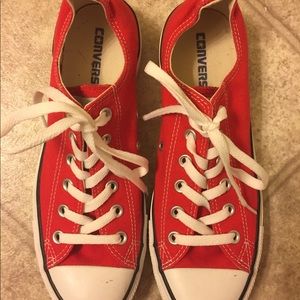 Red Chuck Taylor’s size 9.5 women (7.5 men)